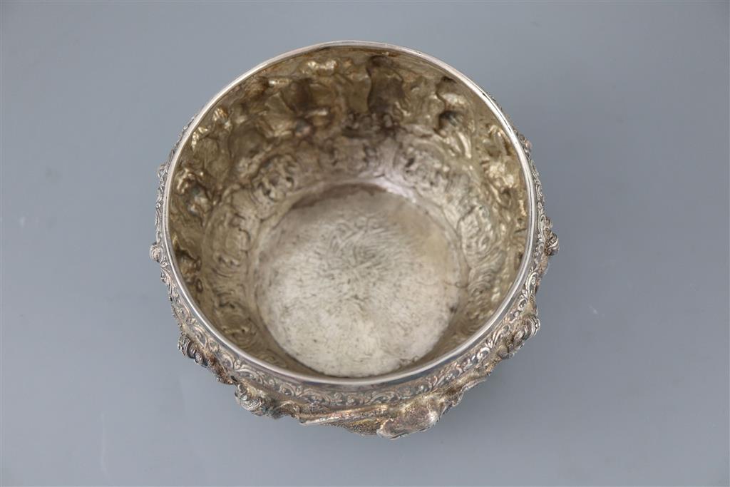 A 19th century Burmese silver bowl,